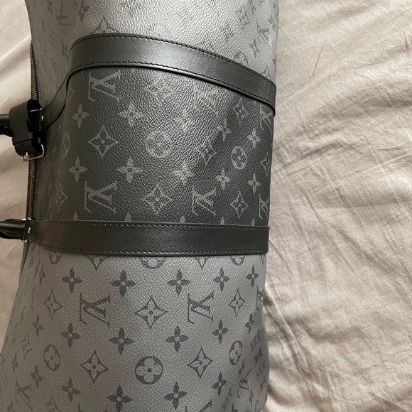 Keepall 50 Reverse Eclipse Monogram Black Gray - Picture 4 of 5